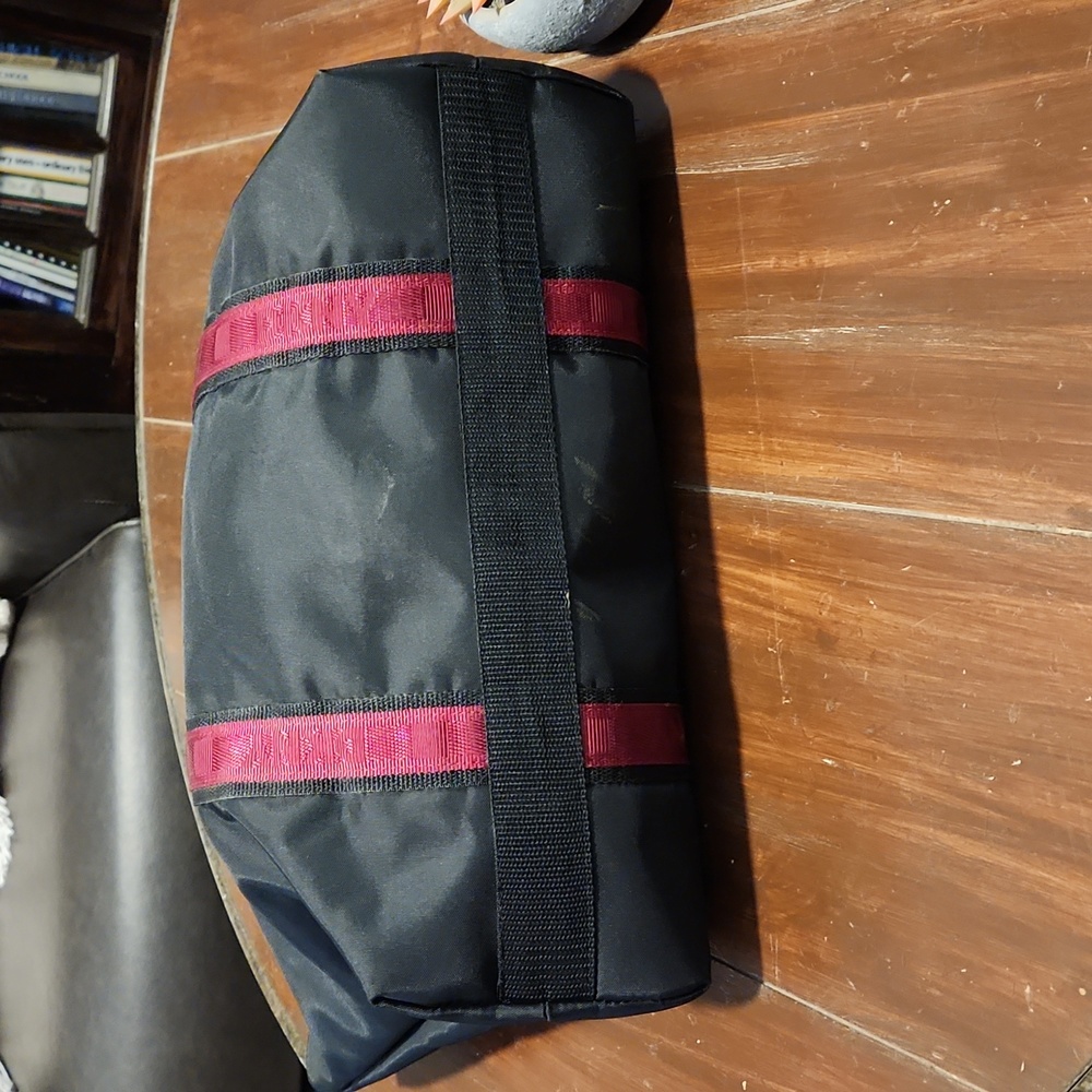 DKNY Large Black and Maroon Tote - Picture 3 of 9